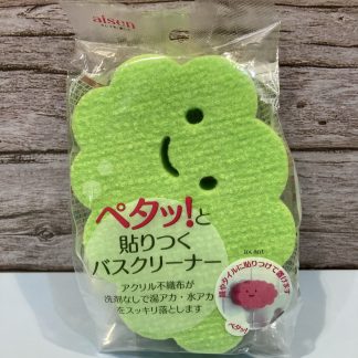 Aisen Japanese green cloud character bath cleaning sponge